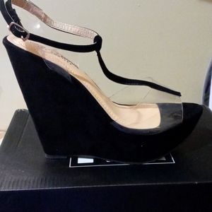 Fashion Nova Size 8 Black/Clear